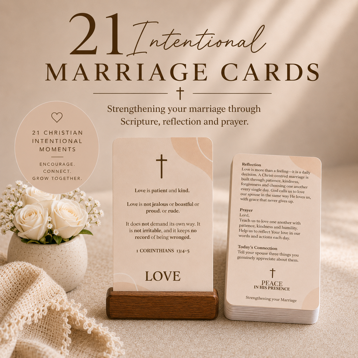 21 Christian Marriage Scripture Cards