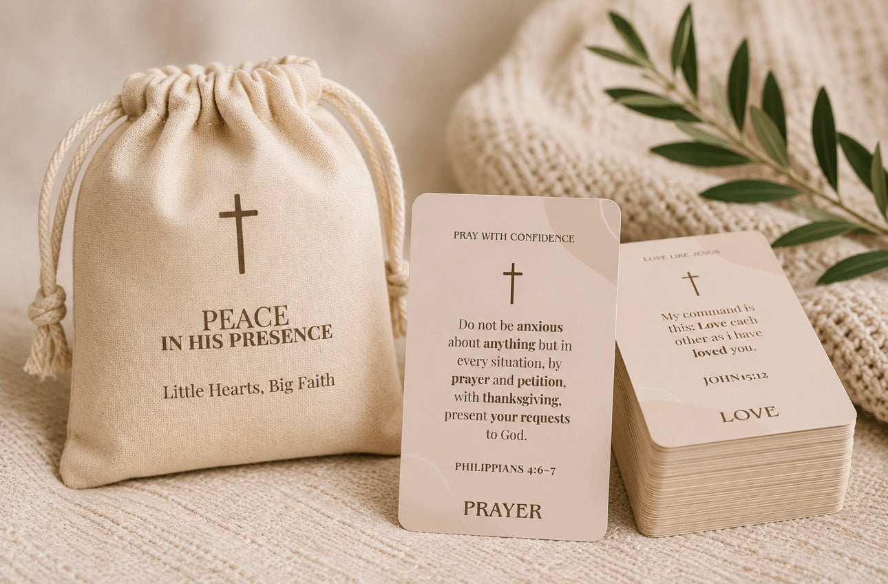 Little Hearts, Big Faith Scripture Cards
