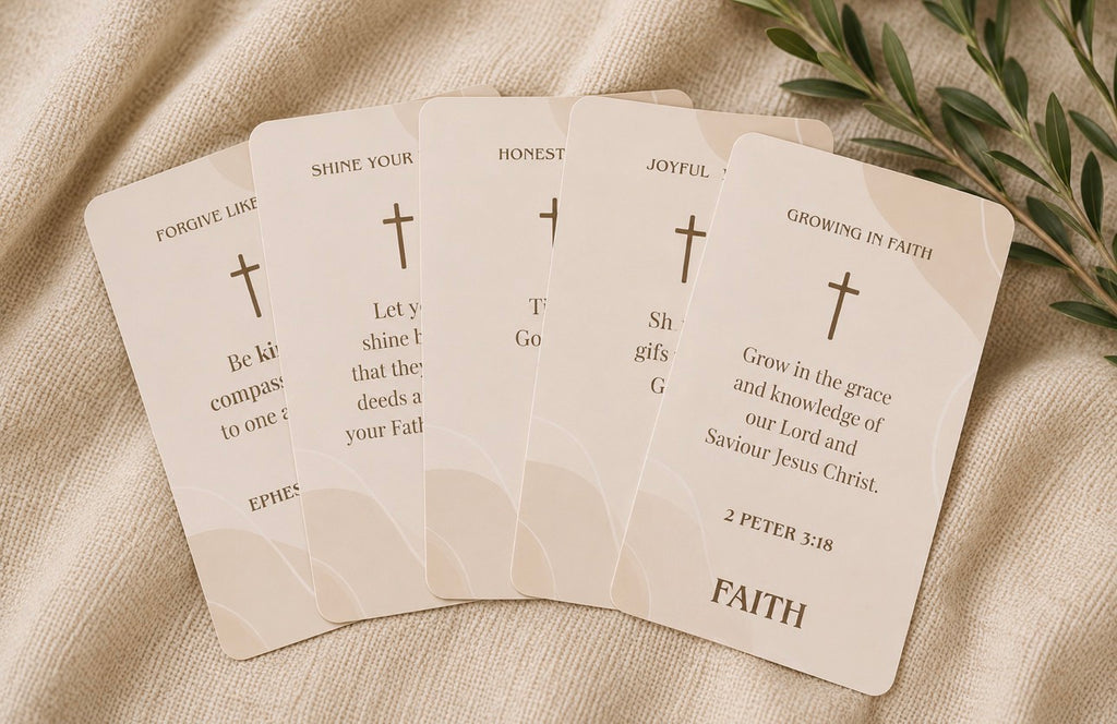 Little Hearts, Big Faith Scripture Cards