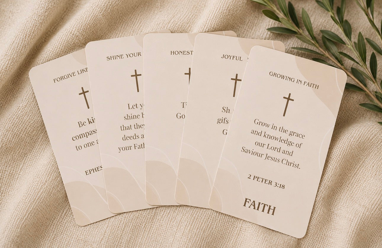 Little Hearts, Big Faith Scripture Cards