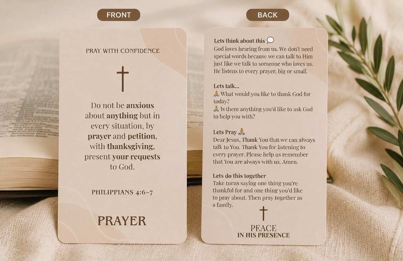 Little Hearts, Big Faith Scripture Cards